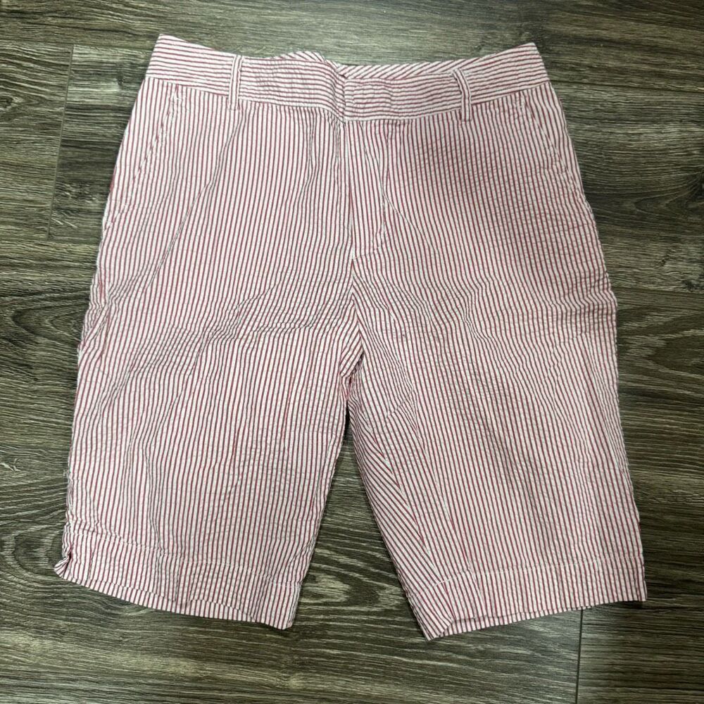 Chaps Size 8 Red Striped shorts